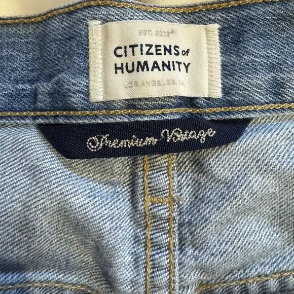 Citizens of Humanity Jeans Womens 28 Gaucho starsign Wide Leg Made USA Denim - Picture 13 of 16